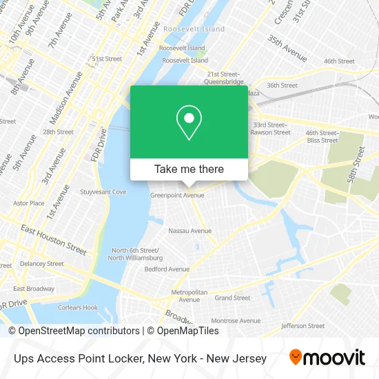 Ups Access Point Locker map