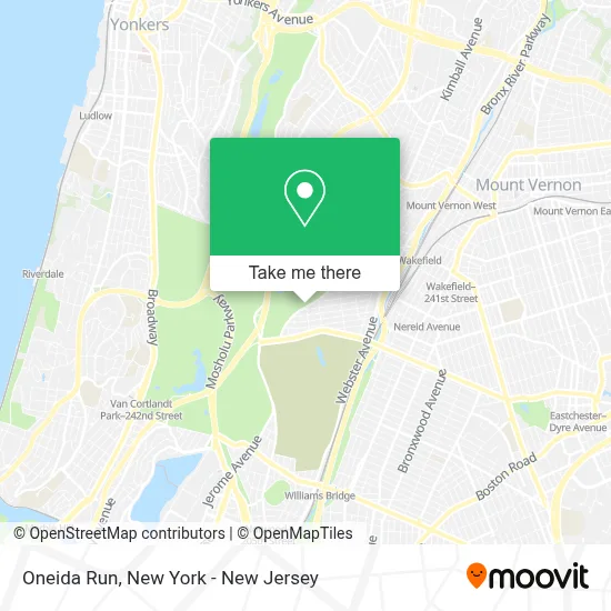 Oneida Run map