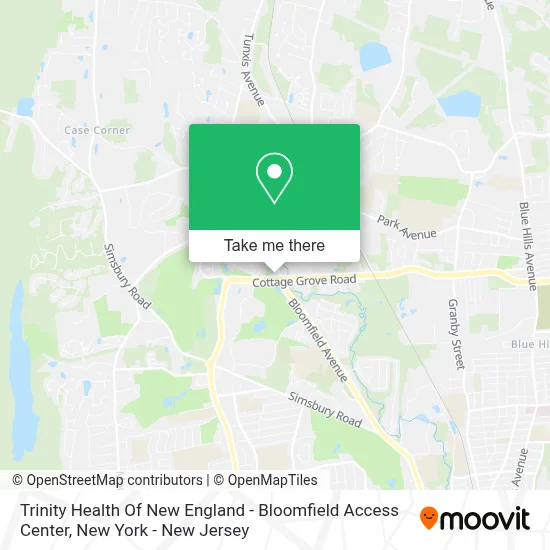 Trinity Health Of New England - Bloomfield Access Center map