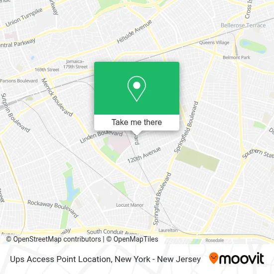 Ups Access Point Location map