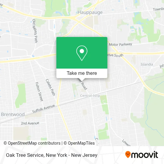 Oak Tree Service map