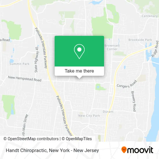 Handt Chiropractic map