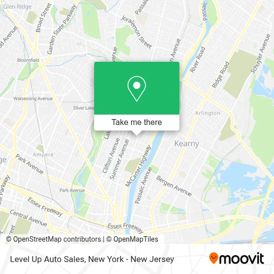 Level Up Auto Sales map