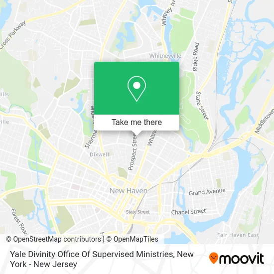 Yale Divinity Office Of Supervised Ministries map