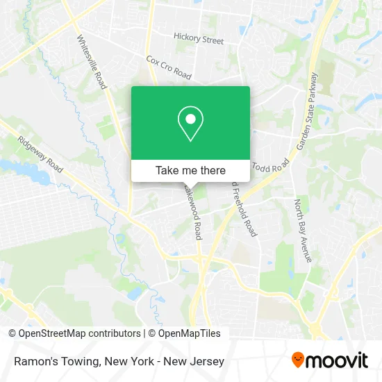 Ramon's Towing map
