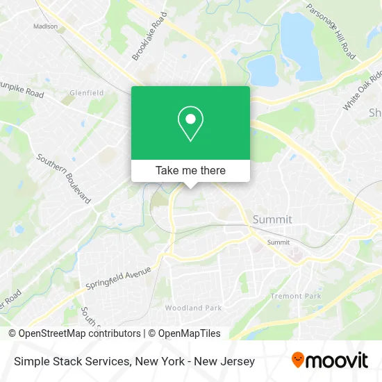 Simple Stack Services map