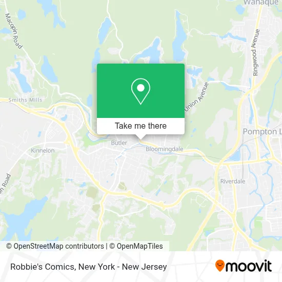 Robbie's Comics map