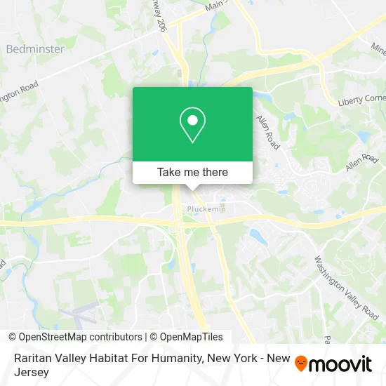 Raritan Valley Habitat For Humanity map