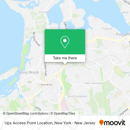 Ups Access Point Location map
