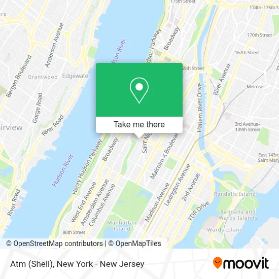 Atm (Shell) map