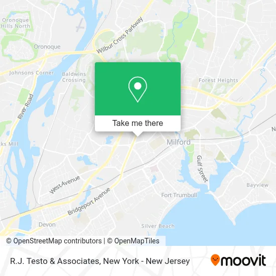 R.J. Testo & Associates map