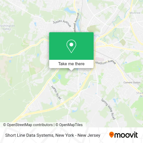 Short Line Data Systems map