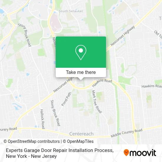 Experts Garage Door Repair Installation Process map