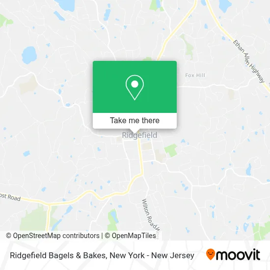 Ridgefield Bagels & Bakes map