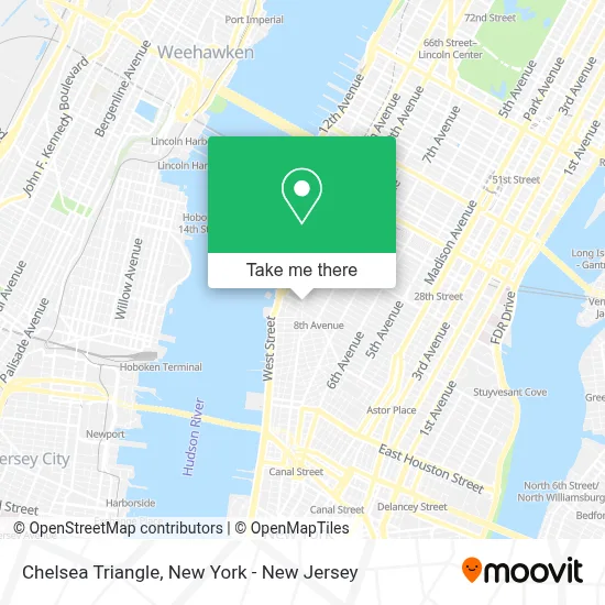 Chelsea Triangle map