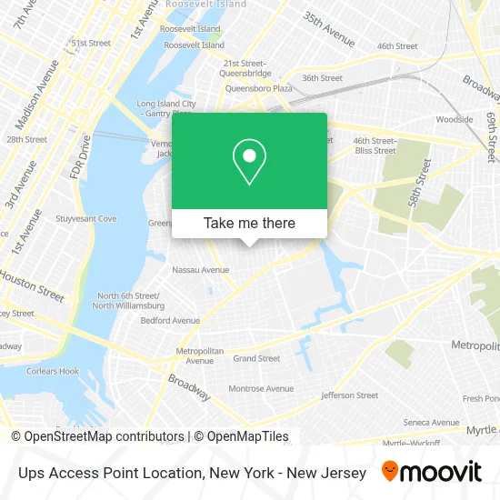 Ups Access Point Location map