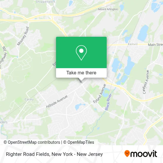 Righter Road Fields map
