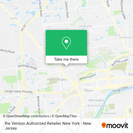 Rw Verizon Authorized Retailer map