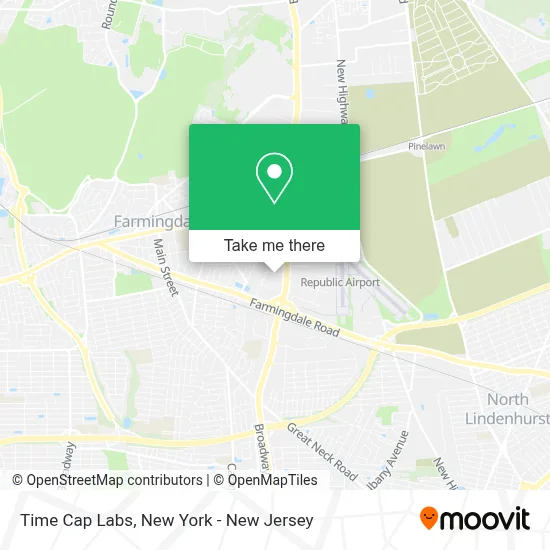 Time Cap Labs map