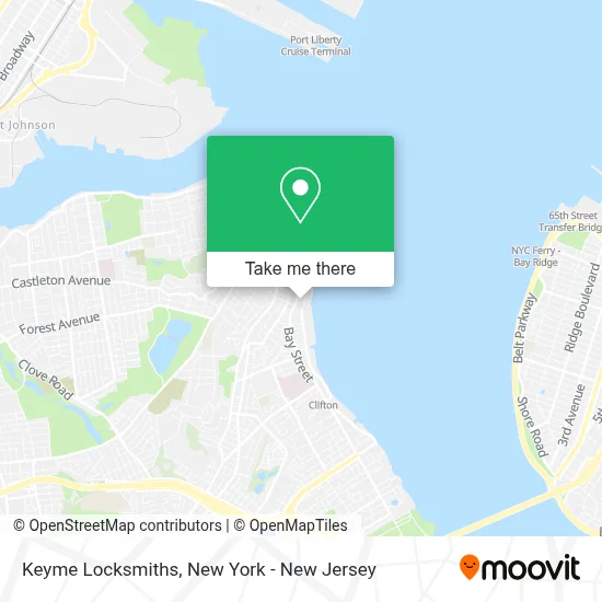 Keyme Locksmiths map