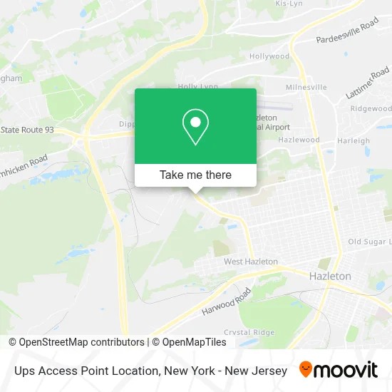 Ups Access Point Location map