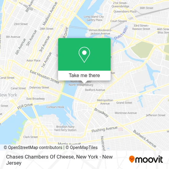 Chases Chambers Of Cheese map