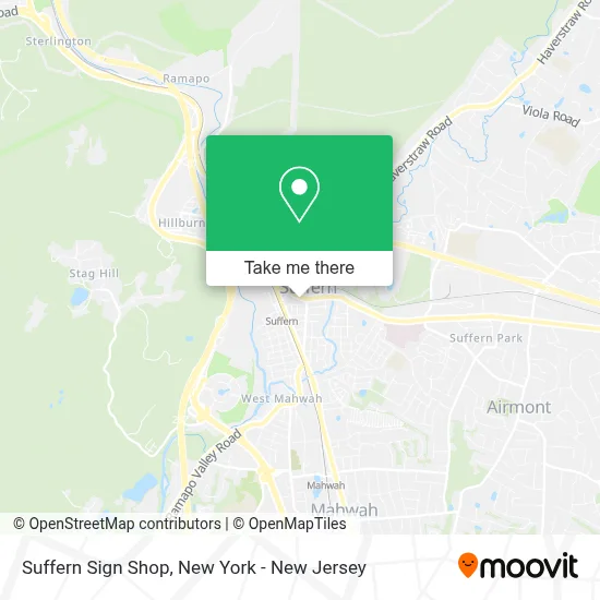 Suffern Sign Shop map