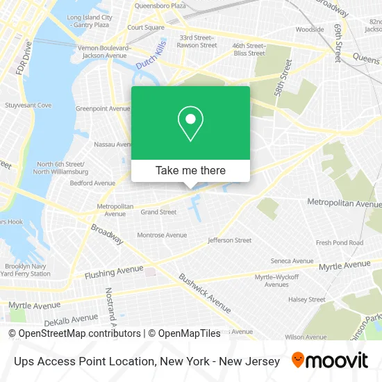 Ups Access Point Location map
