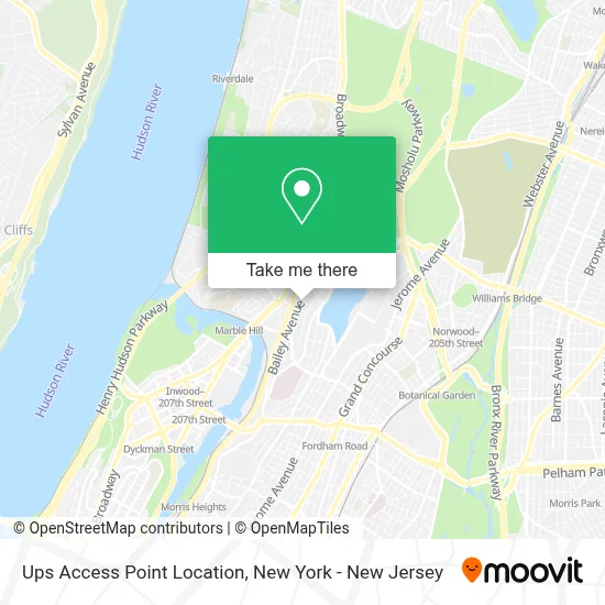 Ups Access Point Location map