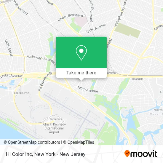 Hi Color Inc map