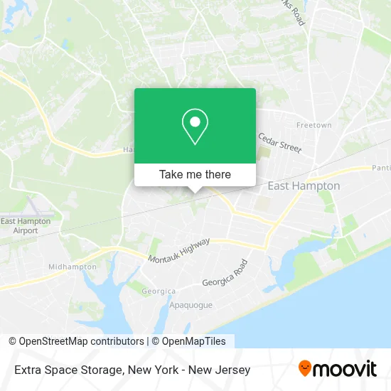 Extra Space Storage map