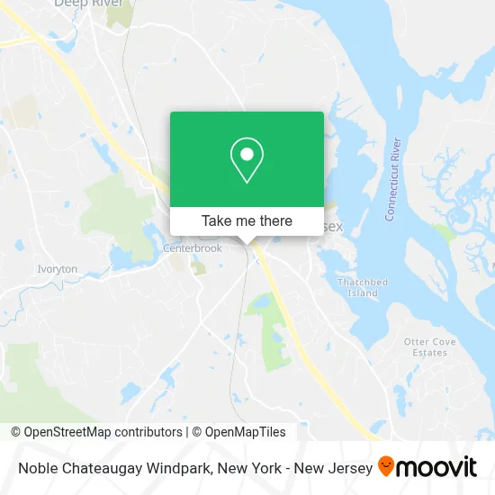 Noble Chateaugay Windpark map