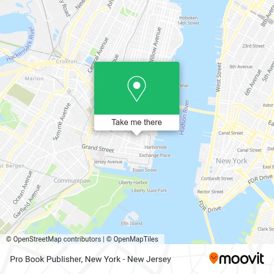 Pro Book Publisher map