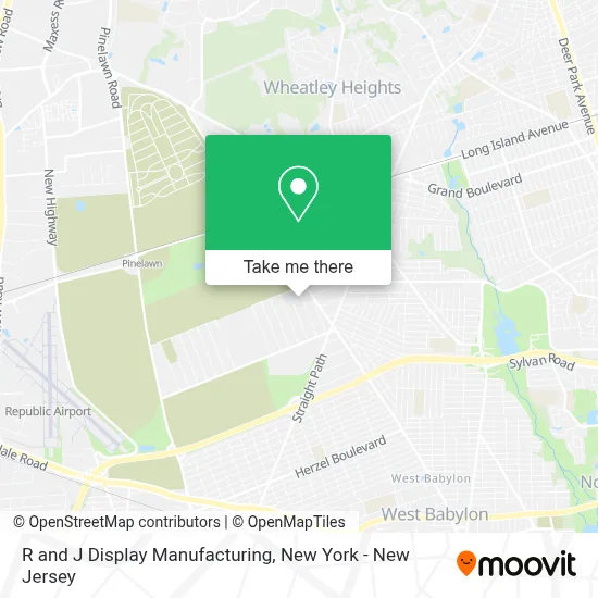R and J Display Manufacturing map