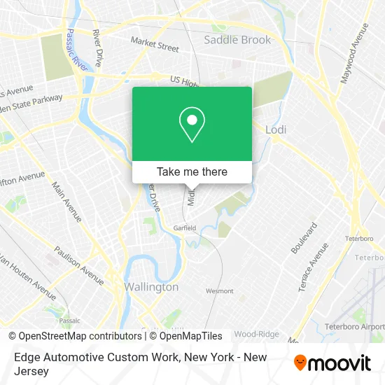Edge Automotive Custom Work map