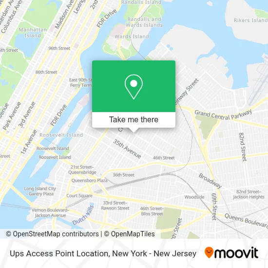 Ups Access Point Location map