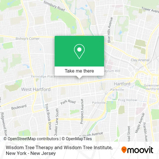 Wisdom Tree Therapy and Wisdom Tree Institute map