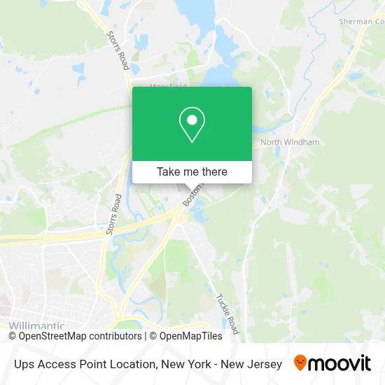 Ups Access Point Location map