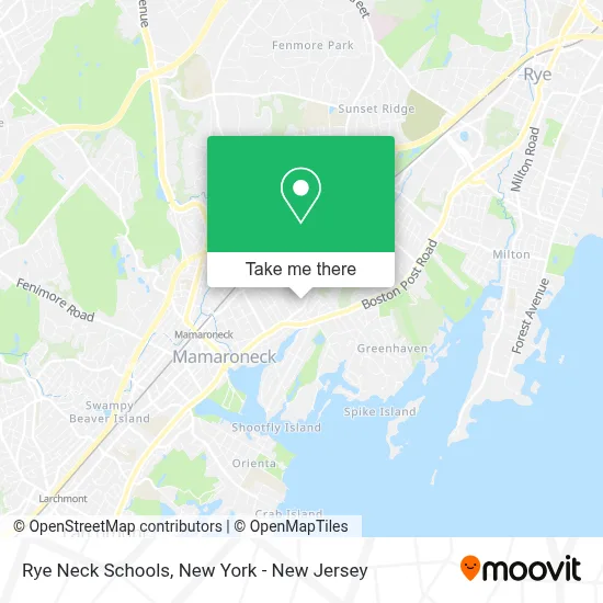 Rye Neck Schools map
