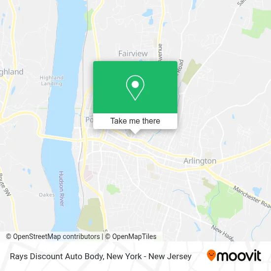 Rays Discount Auto Body map