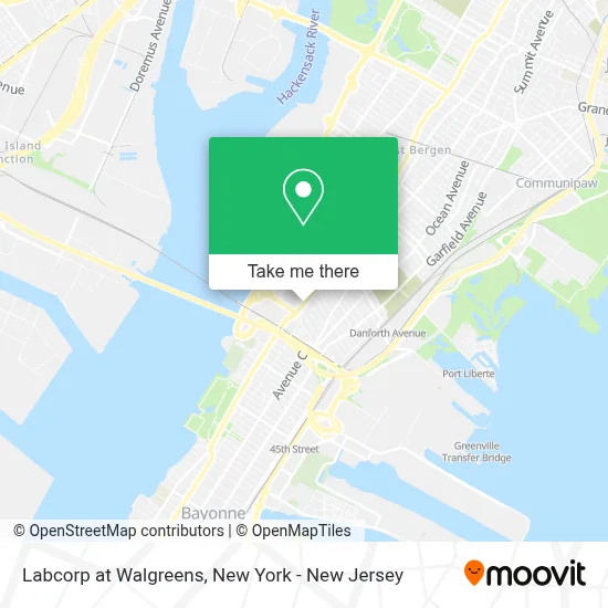 Labcorp at Walgreens map