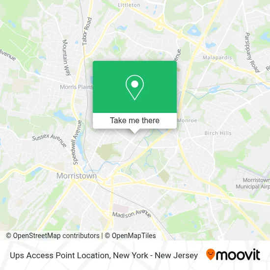 Ups Access Point Location map