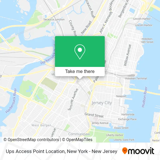 Ups Access Point Location map