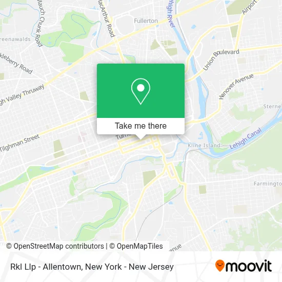 Rkl Llp - Allentown map
