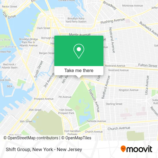Shift Group map