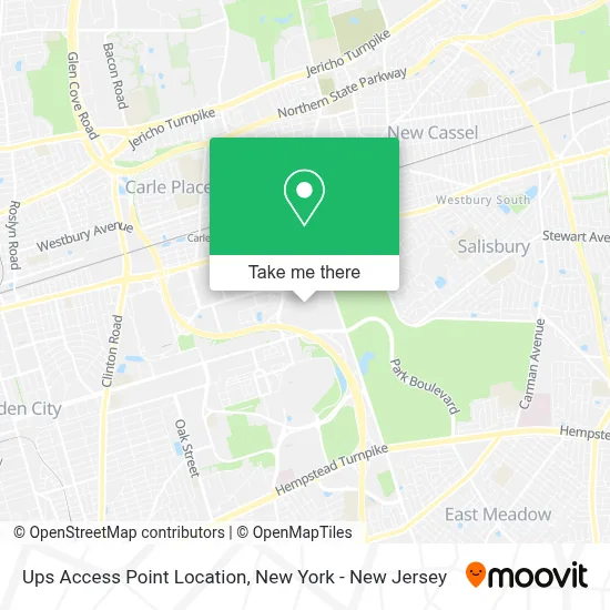 Ups Access Point Location map