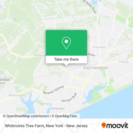 Whitmores Tree Farm map