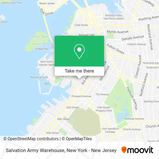 Salvation Army Warehouse map