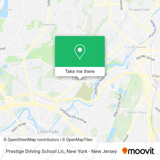 Prestige Driving School Llc map