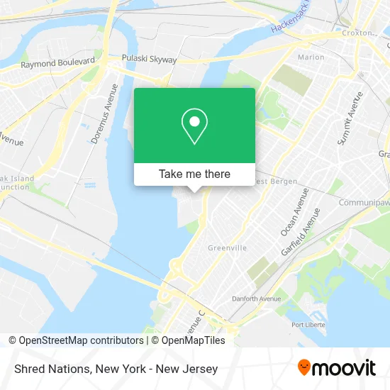 Shred Nations map